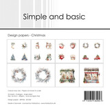 Simple and Basic Christmas 6x6 Inch Paper Pad (SBP554)