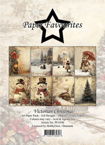 Paper Favourites Victorian Christmas A6 Paper Pad (PFA596)