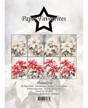 Paper Favourites Poinsettia A6 Paper Pad (PFA595)