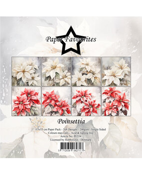 Paper Favourites Poinsettia 6x6 Inch Paper Pad (PF554)
