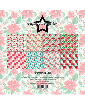 Paper Favourites Poinsettia 12x12 Inch Paper Pad (PF755)