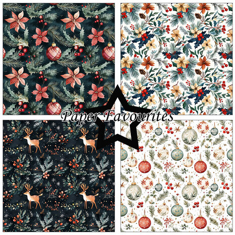 Paper Favourites Boho Christmas 12x12 Inch Paper Pad (PF752)