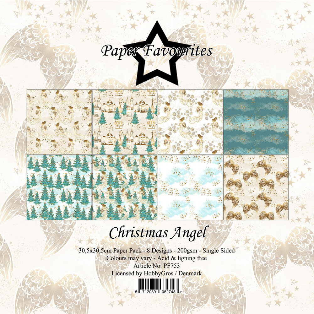 Paper Favourites Christmas Angel 12x12 Inch Paper Pad (PF753)