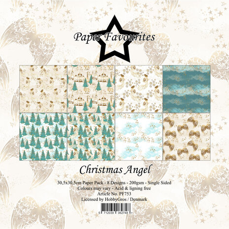 Paper Favourites Christmas Angel 12x12 Inch Paper Pad (PF753)