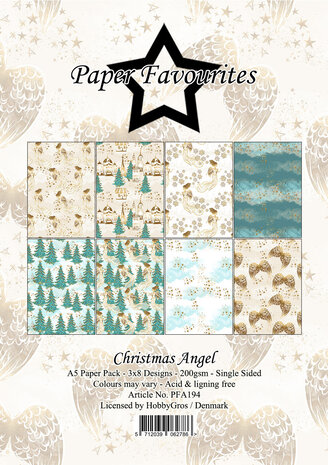 Paper Favourites Christmas Angel A5 Paper Pad (PFA194)