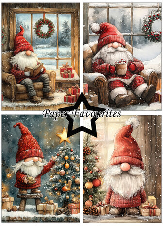 Paper Favourites Christmas Gnomes A6 Paper Pad (PFA593)