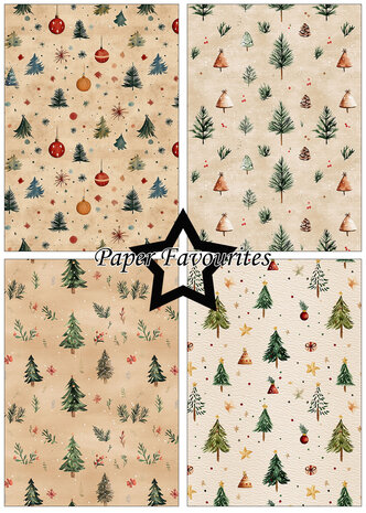 Paper Favourites Christmas Pattern A5 Paper Pad (PFA195)