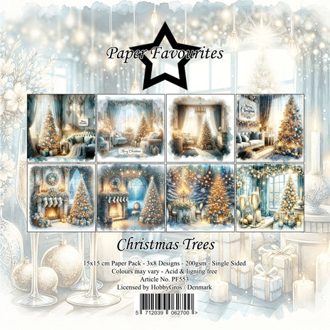 Paper Favourites Christmas Trees 6x6 Inch Paper Pad (PF553)