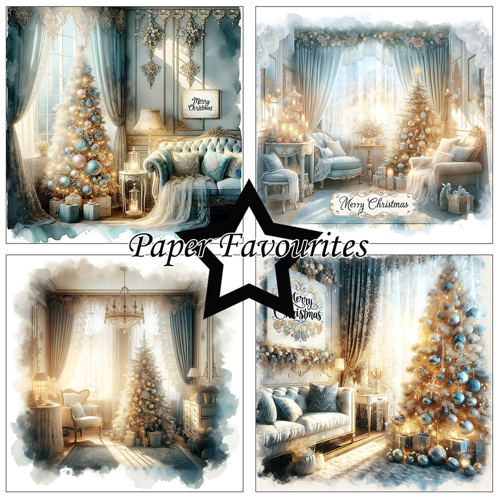 Paper Favourites Christmas Trees 6x6 Inch Paper Pad (PF553)