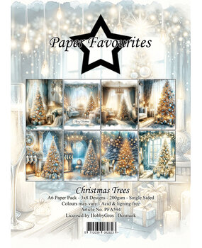 Paper Favourites Christmas Trees A6 Paper Pad (PFA594)