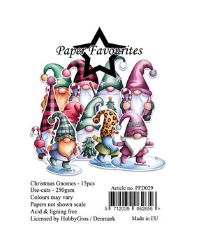 Paper Favourites Die-Cuts A7 Christmas Gnomes (15pcs) (PFD029)