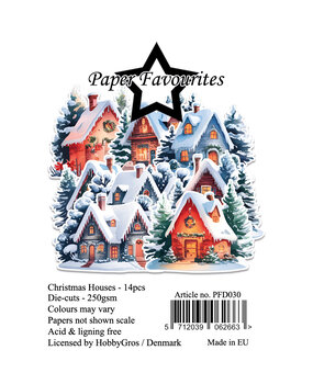Paper Favourites Die-Cuts A7 Christmas Houses (14pcs) (PFD030)