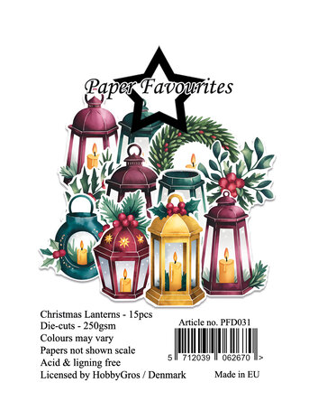 Paper Favourites Die-Cuts A7 Christmas Lanterns (17pcs) (PFD031)