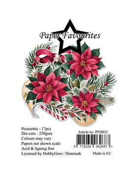Paper Favourites Die-Cuts A7 Poinsettia (17pcs) (PFD032)