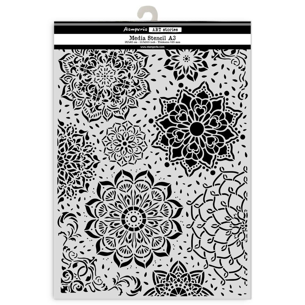 Stamperia Art Stories A3 Big Stencil Mandala (KSTDA3007)
