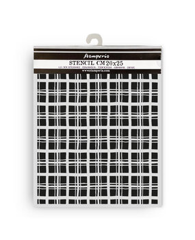 Stamperia Whispering Woods Thick Stencil 20x25cm Tartan Pattern (KSTD186) Stamperia Whispering Woods Thick Stencil 20x25cm Tartan Pattern (KSTD186)