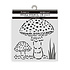 Whispering Woods Thick Stencil 12x12cm Mushrooms (KSTDS59) Whispering Woods Thick Stencil 12x12cm Mushrooms (KSTDS59)