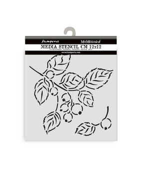 Stamperia Whispering Woods Thick Stencil 12x12cm Berries (KSTDS60) Stamperia Whispering Woods Thick Stencil 12x12cm Berries (KSTDS60)
