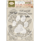 Stamperia Whispering Woods Clear Stamp Mushrooms and Fairies (WTK225)