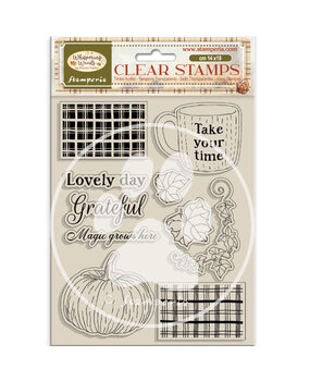 Stamperia Whispering Woods Clear Stamp Cup and Pumpkin (WTK226) Stamperia Whispering Woods Clear Stamp Cup and Pumpkin (WTK226)