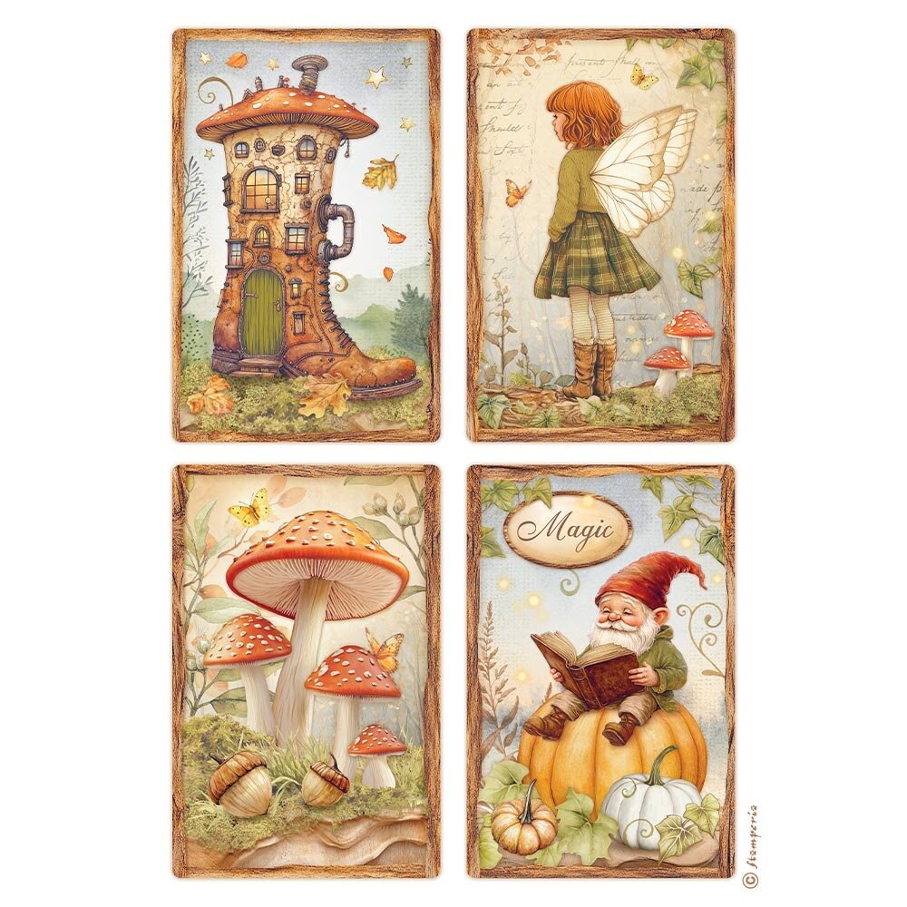 Stamperia Whispering Woods A4 Rice Paper 4 Cards (6pcs) (DFSA41062) Stamperia Whispering Woods A4 Rice Paper 4 Cards (6pcs) (DFSA41062)