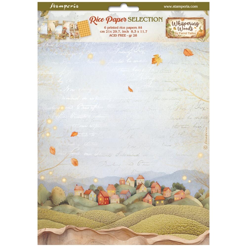 Stamperia Whispering Woods A4 Rice Paper Selection (6pcs) (DFSA4XWW) Stamperia Whispering Woods A4 Rice Paper Selection (6pcs) (DFSA4XWW)