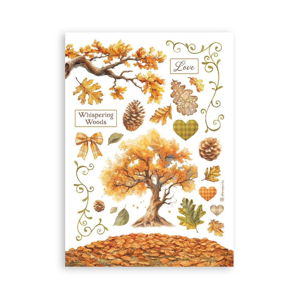 Stamperia Whispering Woods A5 Washi Pad (8pcs) (SBW24) Stamperia Whispering Woods A5 Washi Pad (8pcs) (SBW24)