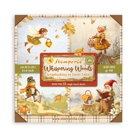 Stamperia Whispering Woods 8x8 Inch Maxi Paper Pack (Single Face) (SBBSXB17) Stamperia Whispering Woods 8x8 Inch Maxi Paper Pack (Single Face) (SBBSXB17)