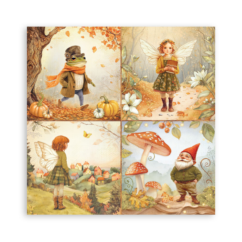 Stamperia Whispering Woods 8x8 Inch Maxi Paper Pack (Single Face) (SBBSXB17) Stamperia Whispering Woods 8x8 Inch Maxi Paper Pack (Single Face) (SBBSXB17)