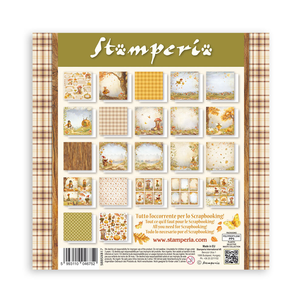 Stamperia Whispering Woods 8x8 Inch Maxi Paper Pack (Single Face) (SBBSXB17) Stamperia Whispering Woods 8x8 Inch Maxi Paper Pack (Single Face) (SBBSXB17)
