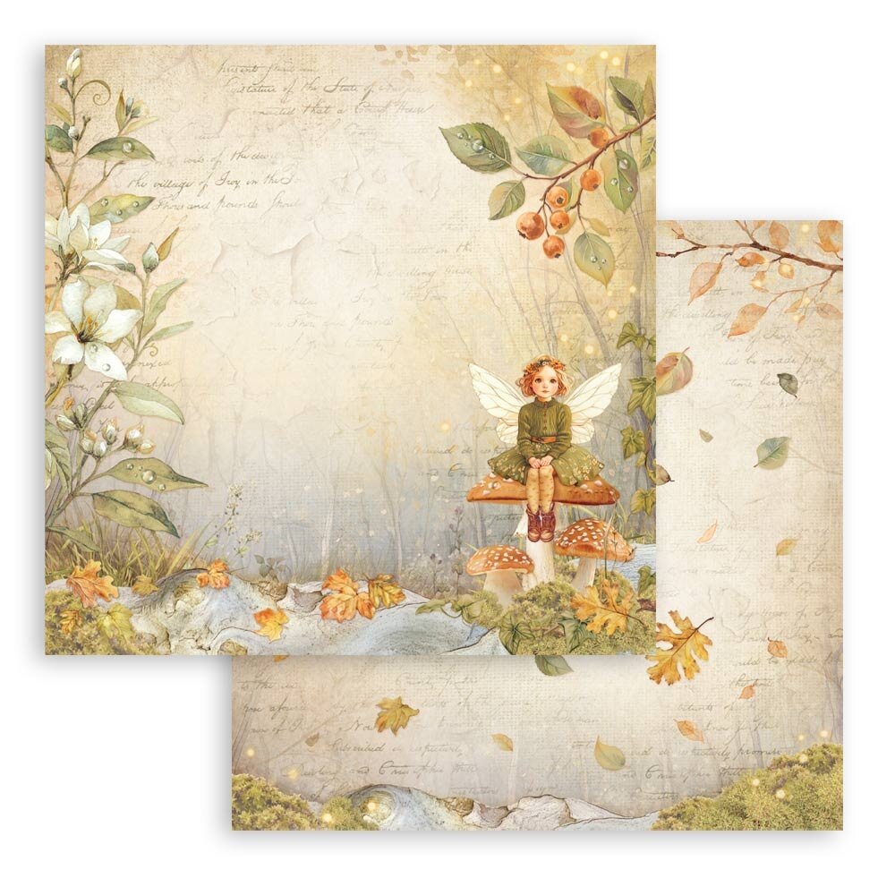 Stamperia Whispering Woods 8x8 Inch Paper Pack (SBBS131) Stamperia Whispering Woods 8x8 Inch Paper Pack (SBBS131)