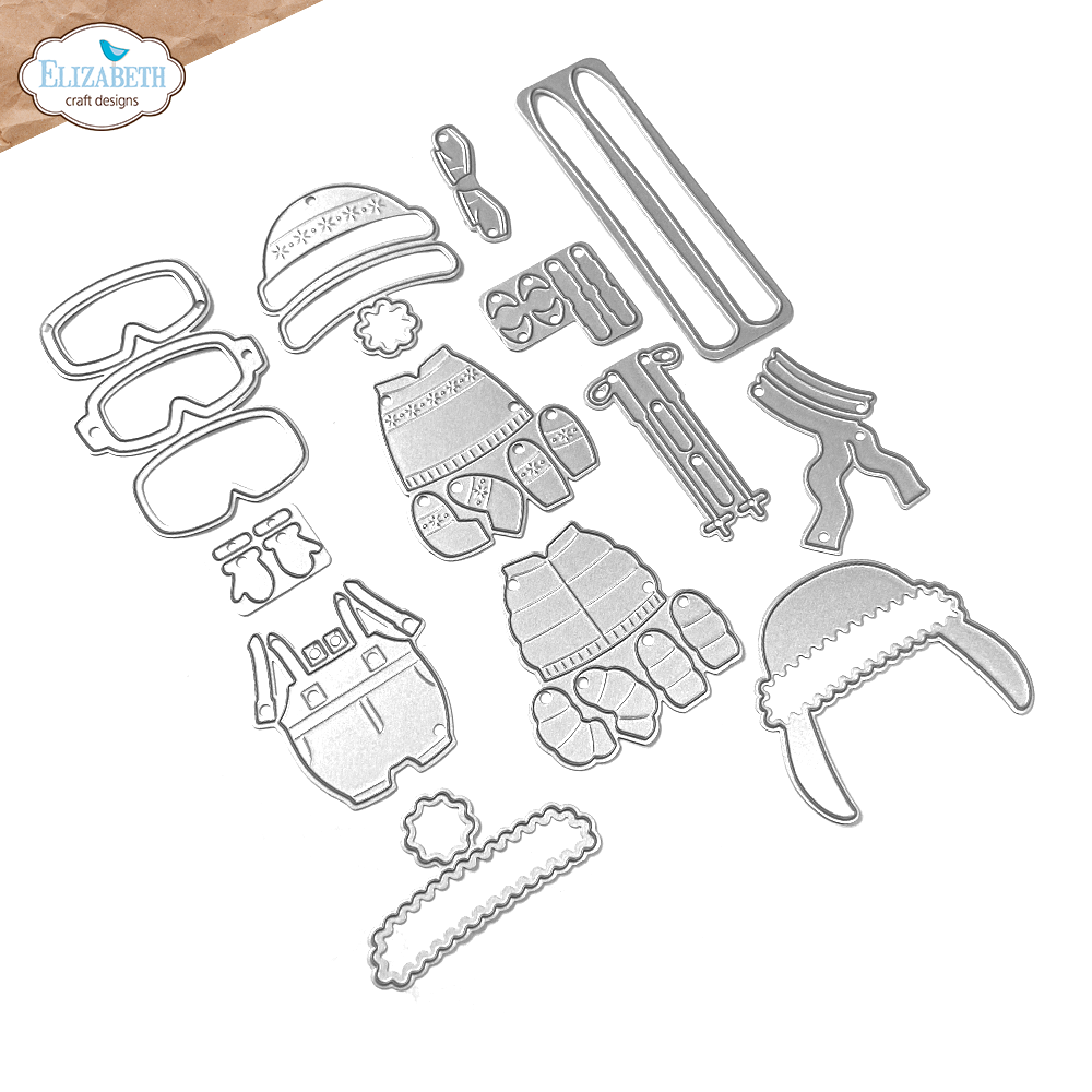 Elizabeth Craft Designs Living it Up Dies Big Mouse Winter Accessories (2285) Elizabeth Craft Designs Living it Up Dies Big Mouse Winter Accessories (2285)