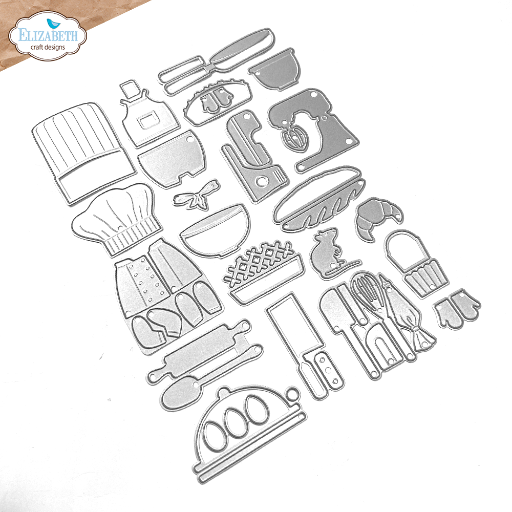 Elizabeth Craft Designs Living it Up Dies Baking Accessories (2290) Elizabeth Craft Designs Living it Up Dies Baking Accessories (2290)
