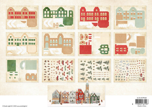 Studio Light Christmas Village Essentials Die-cut Designer DIY Village (SL-ES-DCPP348) Studio Light Christmas Village Essentials Die-cut Designer DIY Village (SL-ES-DCPP348)