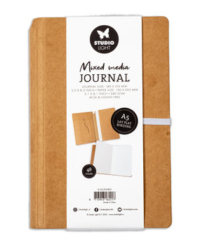 Studio Light Mixed Media Journal A5 Lay Flat Binding (SL-ES-JOUR22) (BASIC) Studio Light Mixed Media Journal A5 Lay Flat Binding (SL-ES-JOUR22) (BASIC)