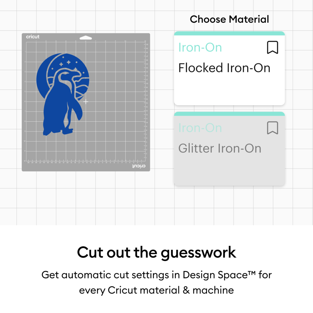 Cricut Flocked Iron-On 12x19 Inch Blue (2011791) Cricut Flocked Iron-On 12x19 Inch Blue (2011791)
