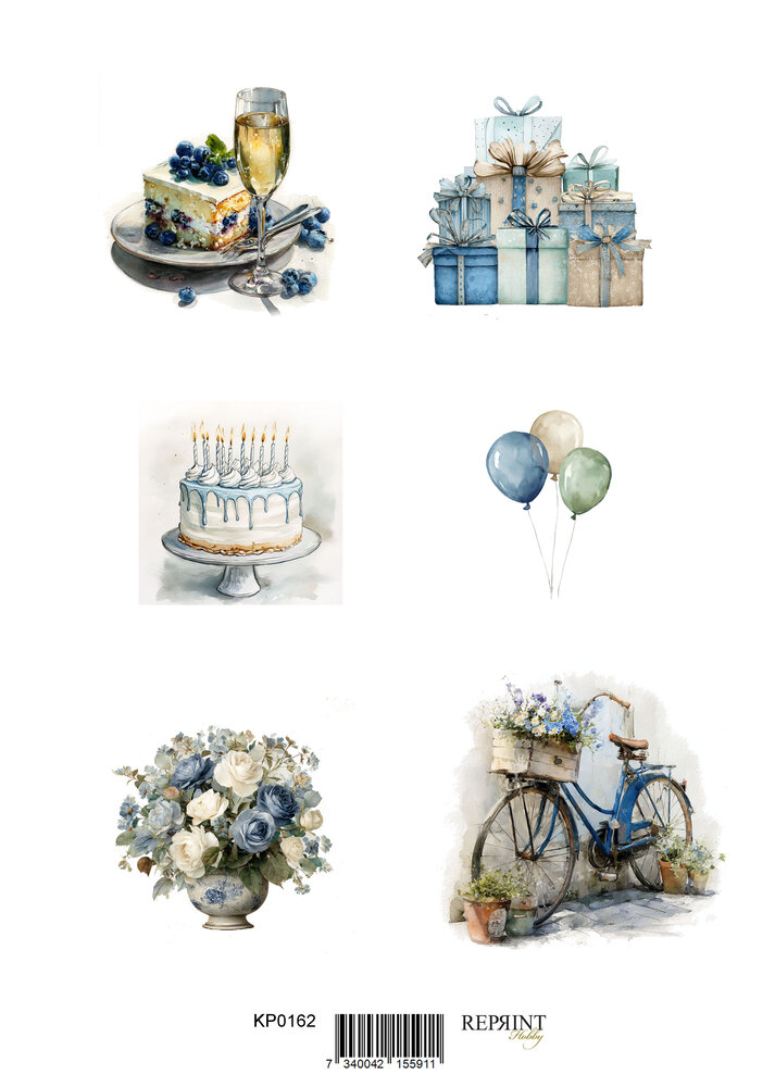 Reprint Birthday A4 Cutouts (KPA4112)