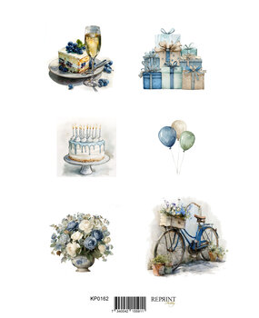 Reprint Birthday A4 Cutouts (KPA4112)