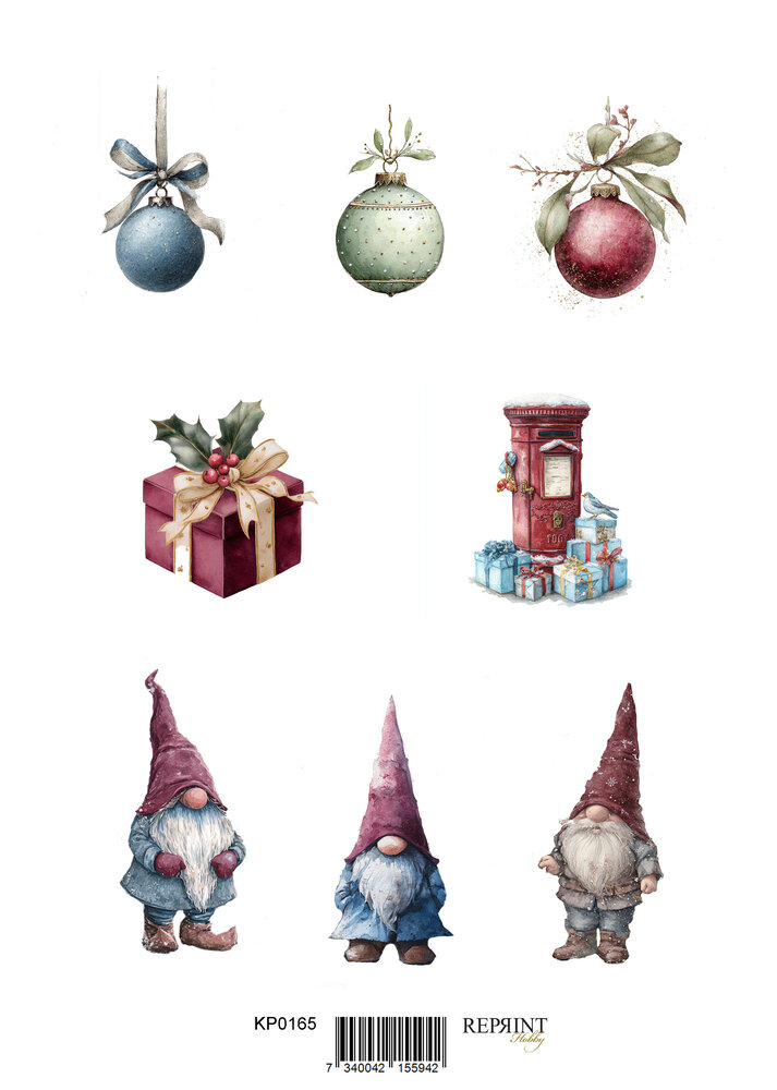 Reprint Christmas A4 Cutouts (KPA4111) Reprint Christmas A4 Cutouts (KPA4111)