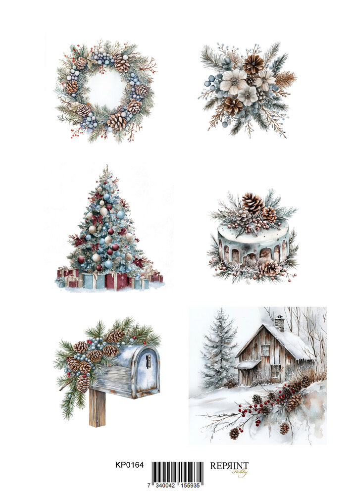 Reprint Christmas A4 Cutouts (KPA4111) Reprint Christmas A4 Cutouts (KPA4111)