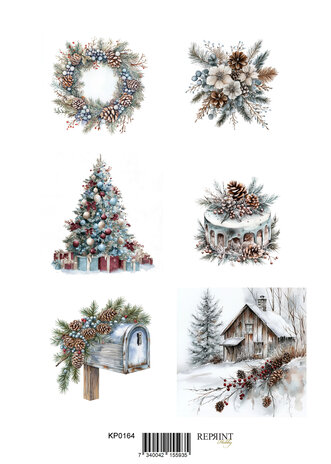 Reprint Christmas A4 Cutouts (KPA4111) Reprint Christmas A4 Cutouts (KPA4111)