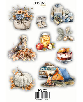 Reprint Cozy Season 10x20cm Stickers (RS022)
