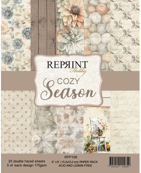 Reprint Cozy Season 6x6 Inch Paper Pack (RPP108) Reprint Cozy Season 6x6 Inch Paper Pack (RPP108)