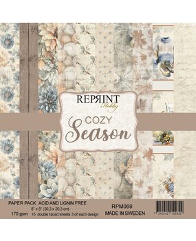 Reprint Cozy Season 8x8 Inch Paper Pack (RPM069) Reprint Cozy Season 8x8 Inch Paper Pack (RPM069)