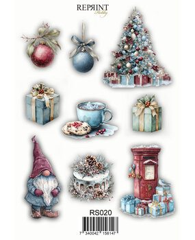 Reprint Deck the Halls 10x20cm Stickers (RS020)