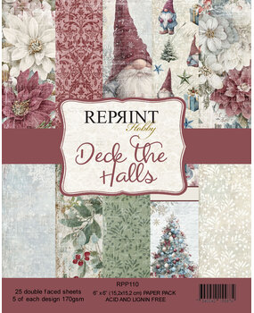Reprint Deck the Halls 6x6 Inch Paper Pack (RPP110) Reprint Deck the Halls 6x6 Inch Paper Pack (RPP110)