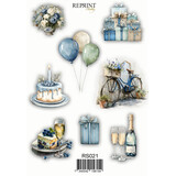 Reprint Hip Hip Hooray 10x20cm Stickers (RS021)