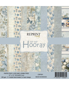Reprint Hip Hip Hooray 12x12 Inch Paper Pack (CRP091)