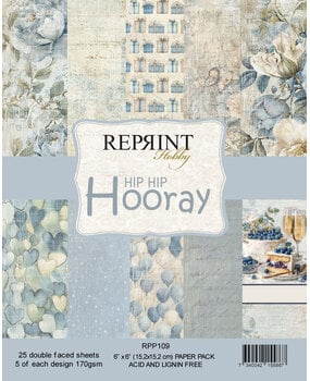 Reprint Hip Hip Hooray 6x6 Inch Paper Pack (RPP109) Reprint Hip Hip Hooray 6x6 Inch Paper Pack (RPP109)