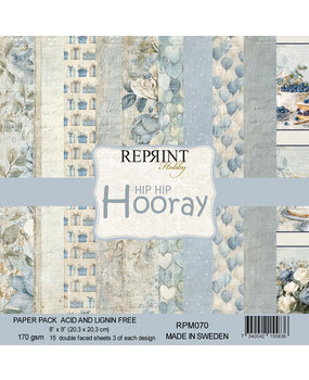 Reprint Hip Hip Hooray 8x8 Inch Paper Pack (RPM070) Reprint Hip Hip Hooray 8x8 Inch Paper Pack (RPM070)